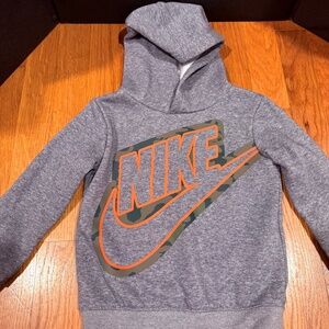 Nike Toddlers Hoodie Gray and Orange 2T